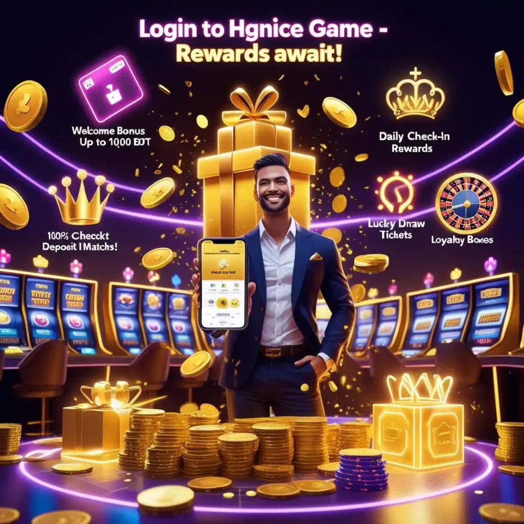 Rewards Waiting After You Log In on Hgnice Game